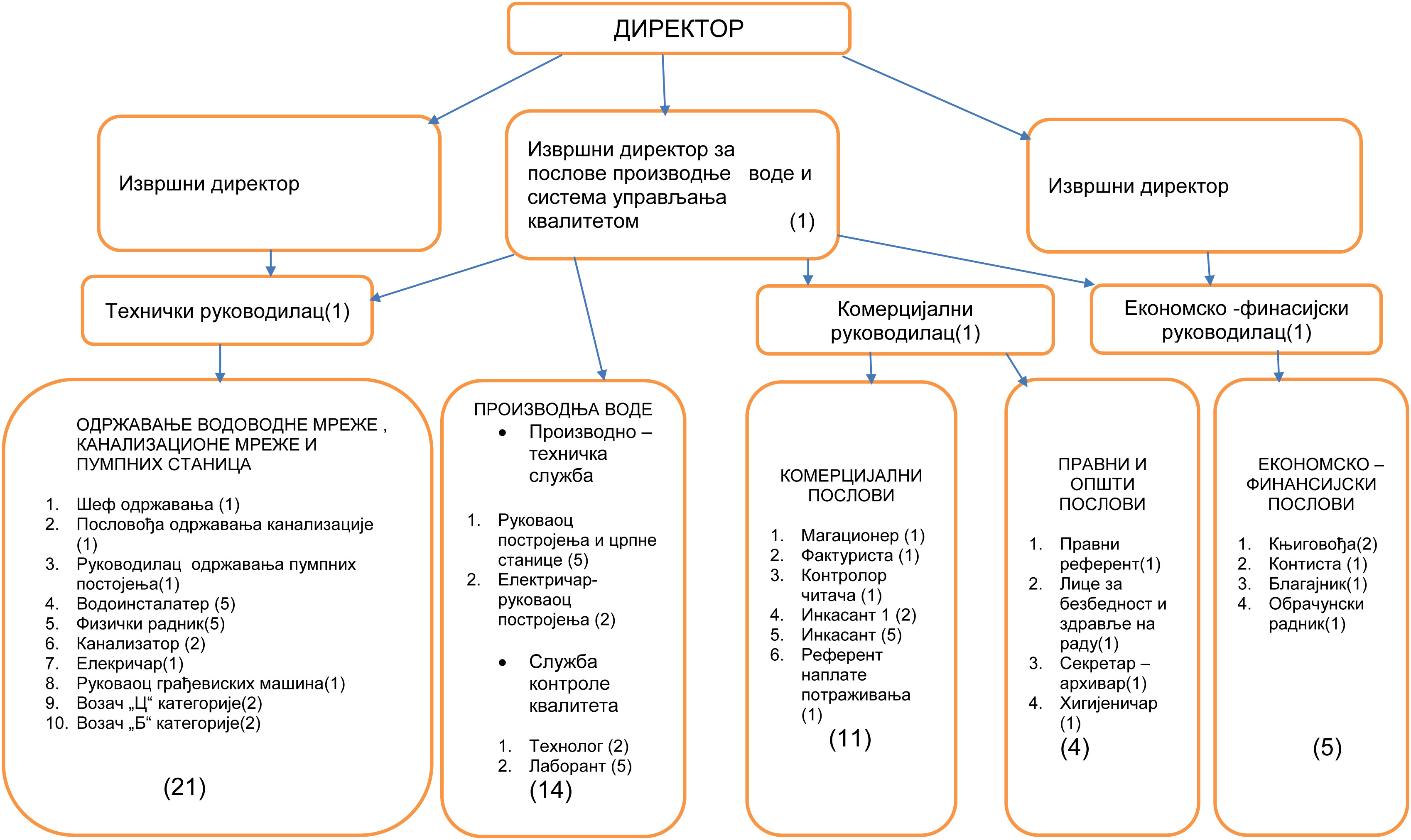 Организациона шема